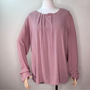 Gerry Weber Collection Germany Ruched Pleated Abstract Geometric Blouse Top 12